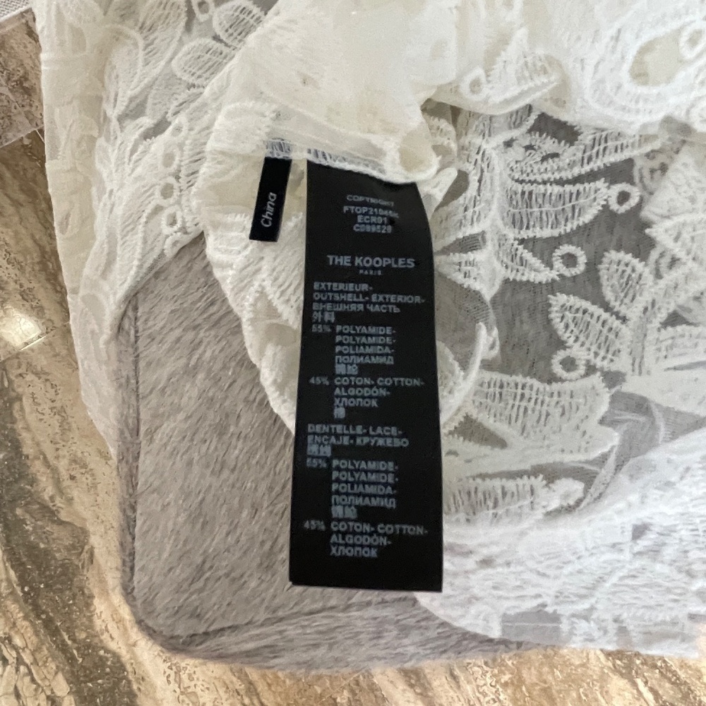 THE KOOPLES LACE TOP NEW WITH TAGS SIZE 3 - Picture 7 of 9